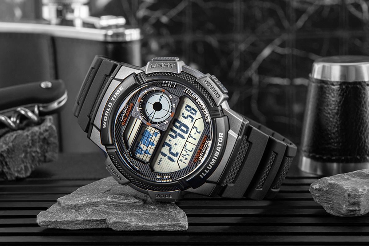 Zegarek Męski CASIO AE-1000W-1BVDF + BOX - obrazek 7