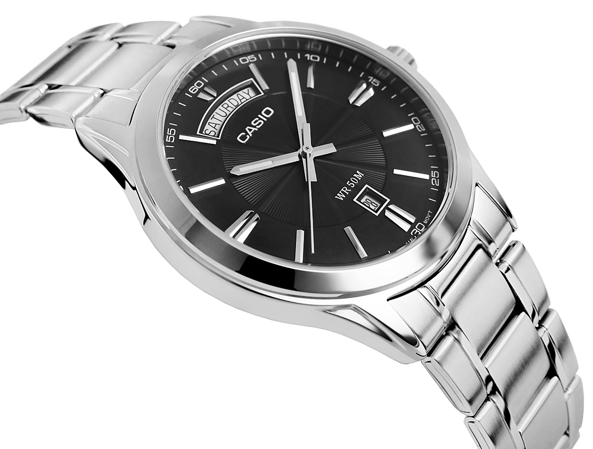 Zegarek Męski CASIO MTP-1381D-1AVDF + BOX - obrazek 2