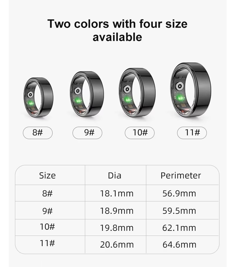 Smart Ring RUBICON R2 Rose Gold SIZE-7(US) SMARUB318 - Зображення 15