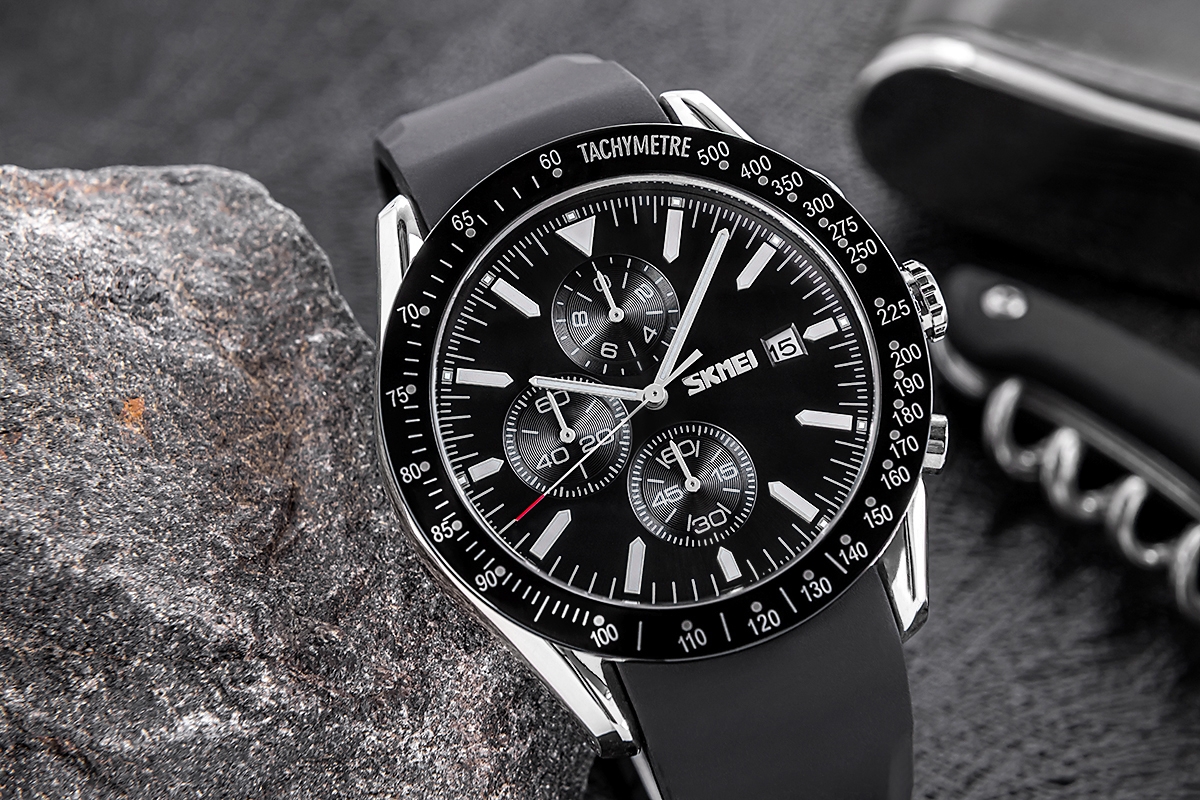 Zegarek Męski Skmei 9253PSIBK + BOX - Зображення 4