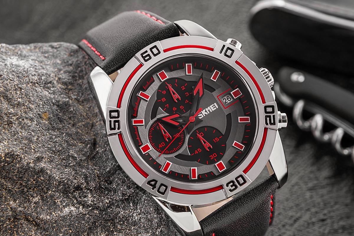 Zegarek Męski Skmei 9156SIRD + BOX - Зображення 4