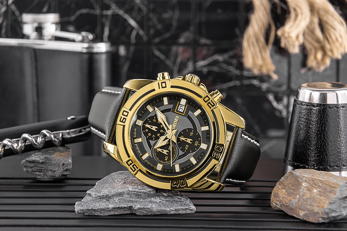 Zegarek Męski Skmei 9156GDBK + BOX - Зображення 5