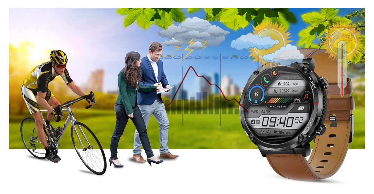 Smartwatch Gravity GT21-4 + Czarny Pasek Silikonowy - Зображення 18