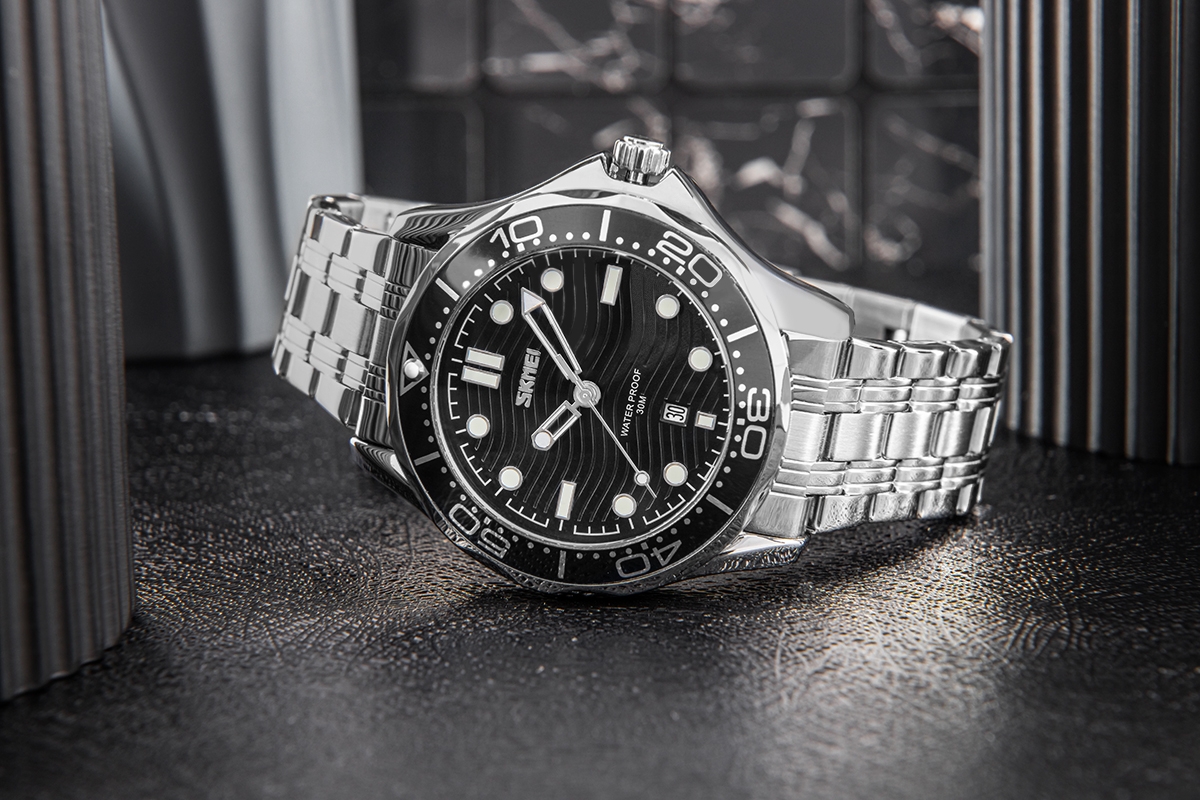 Zegarek Męski Skmei 9276SISIBK + BOX - obrazek 8