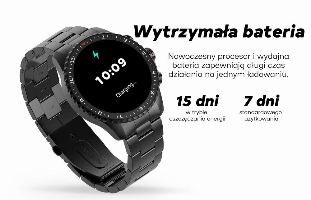 Smartwatch Męski GRAVITY GT16-1 Gold / Złota Bransoleta - obrazek 18