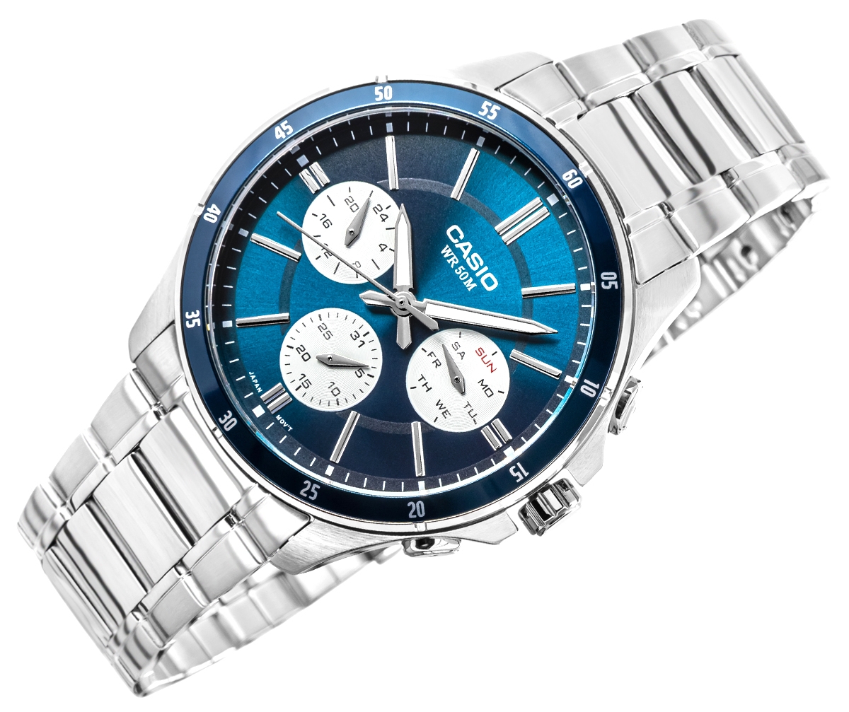 Zegarek Męski CASIO MTP-1374D-2A3VDF + BOX - obrazek 2