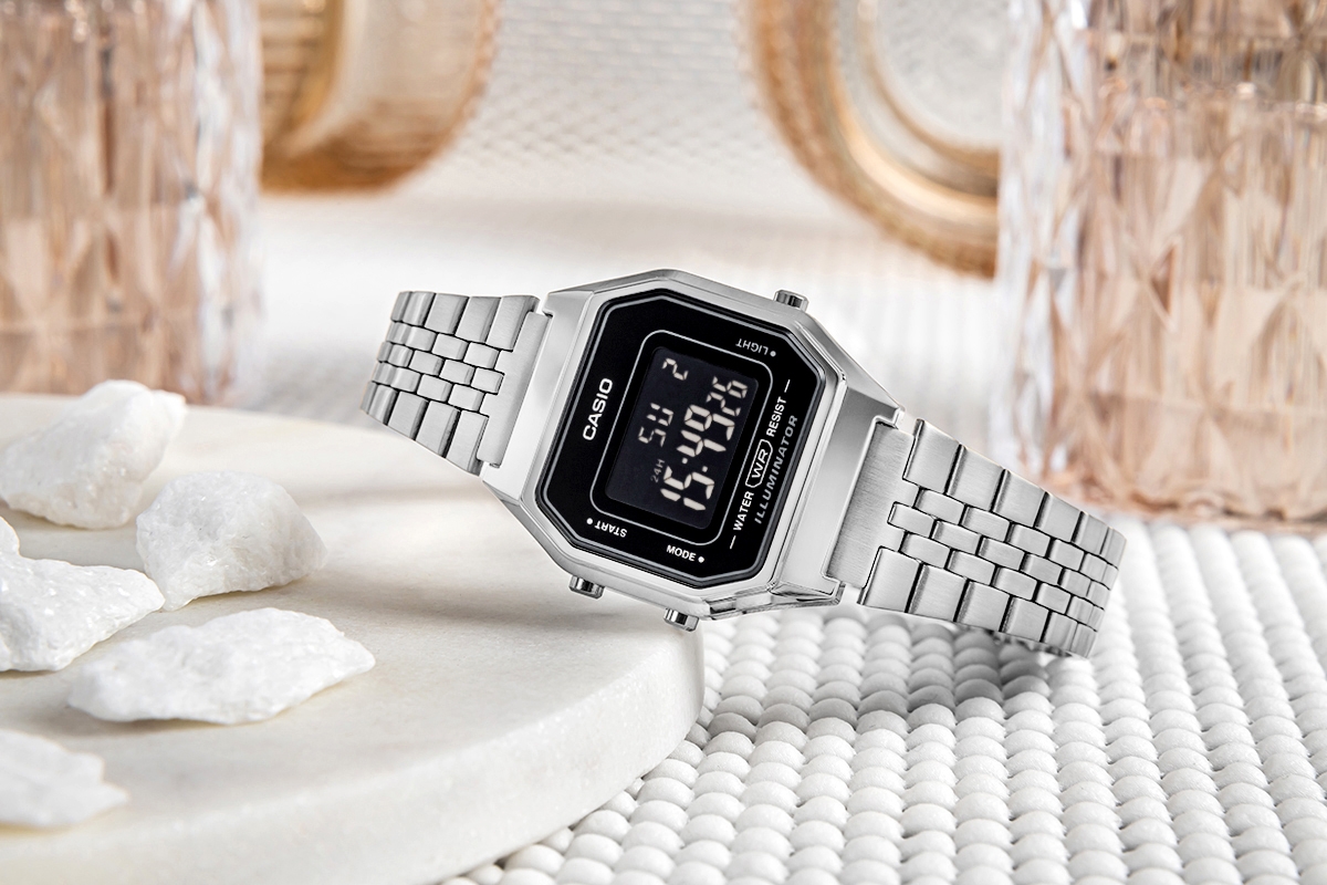 Zegarek Damski CASIO Vintage LA680WA-1BDF + BOX - obrazek 6