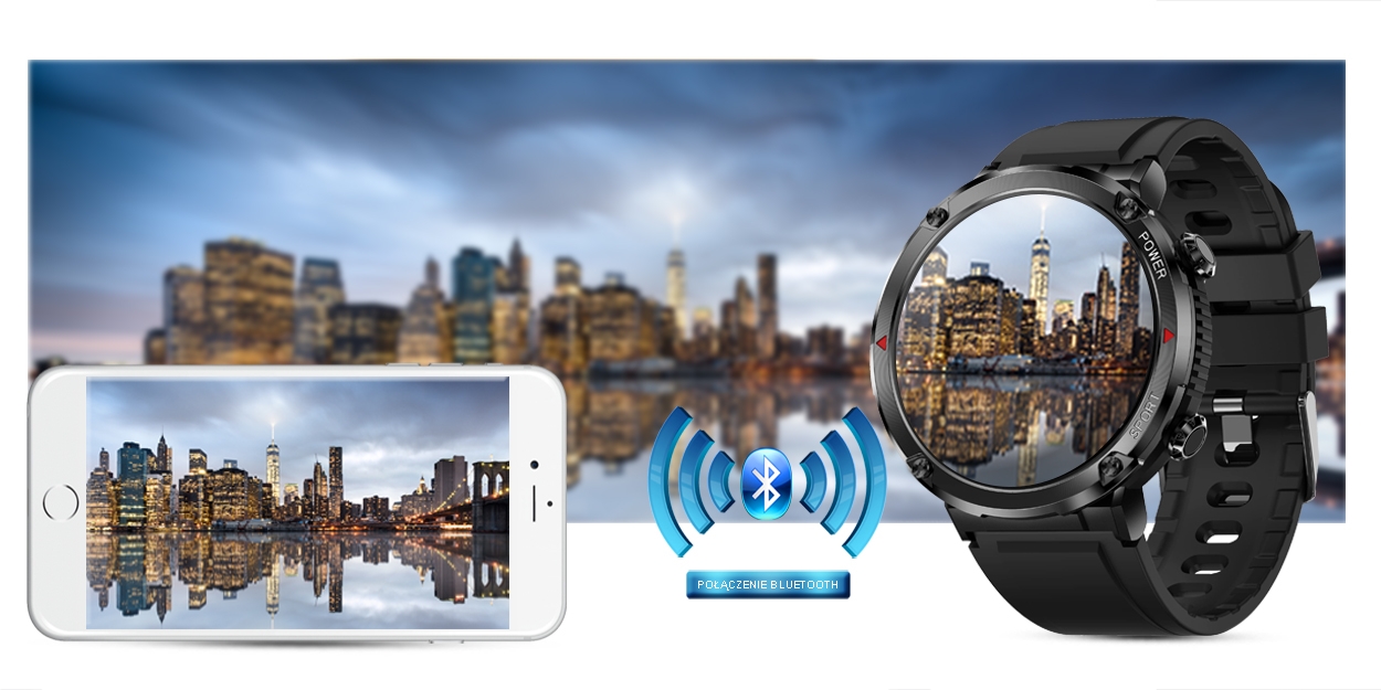 Smartwatch Gravity GT21-4 + Czarny Pasek Silikonowy - Зображення 20