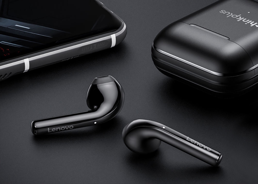 Słuchawki bezprzewodowe douszne LENOVO Thinkplus LivePods LP2 Czarne - obrazek 3