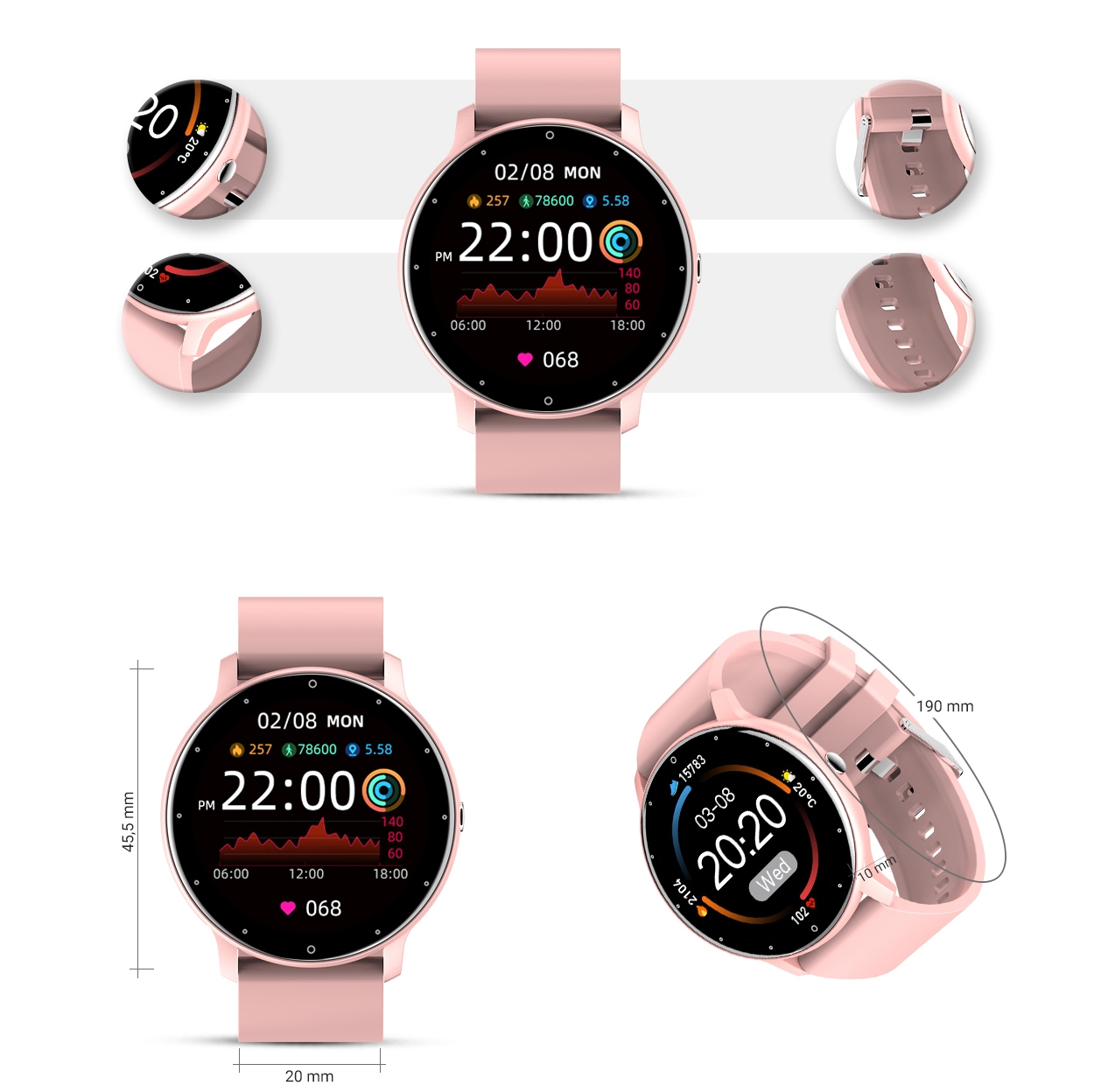 Smartwatch Damski Gravity GT1-1 - obrazek 7