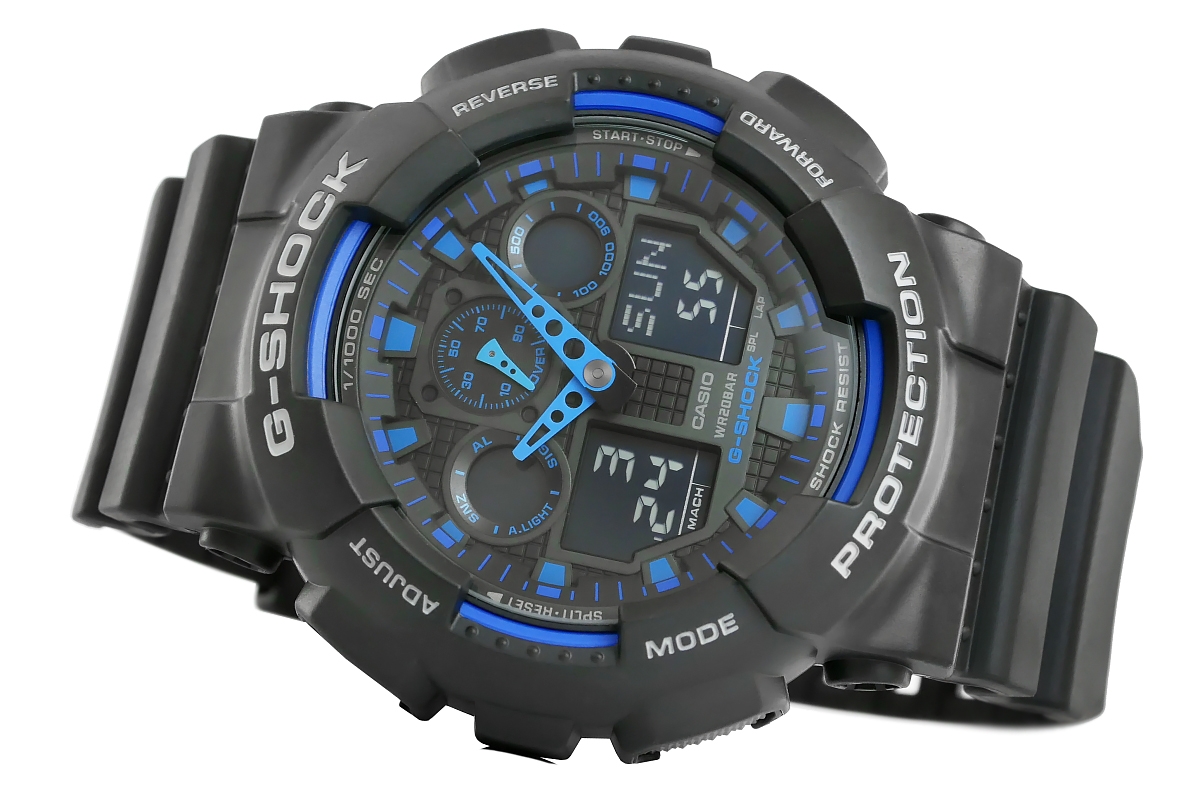 Zegarek Męski CASIO G-SHOCK GA-100-1A2ER + BOX - obrazek 3