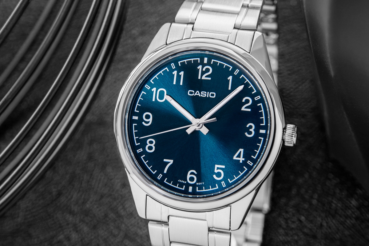 Zegarek Męski CASIO MTP-V005D-2B4UDF + BOX - obrazek 4