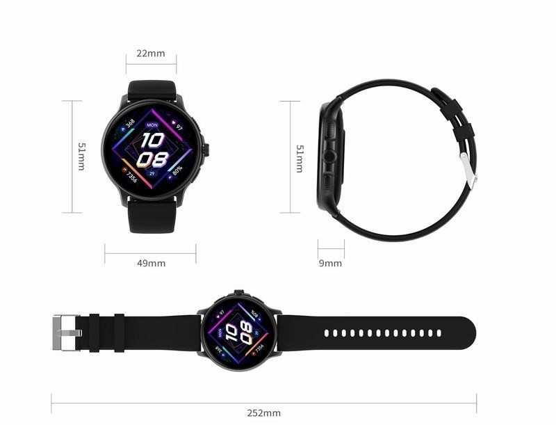 Smartwatch Damski GRAVITY GT12-1 Czarny Pasek Silikonowy + Czarna Bransoleta - Зображення 24