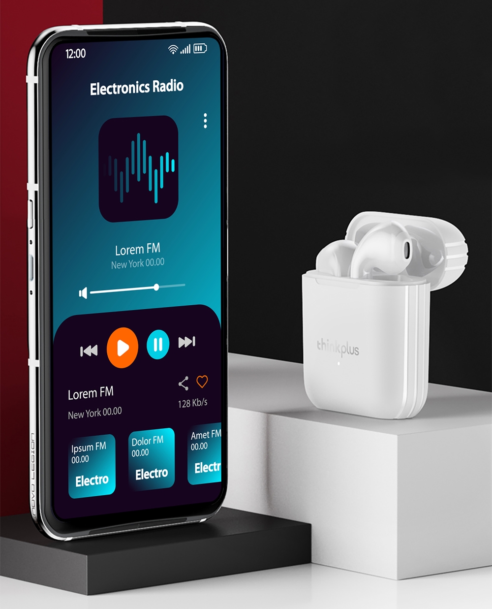 Słuchawki bezprzewodowe douszne LENOVO Thinkplus LivePods LP2 Białe - obrazek 3