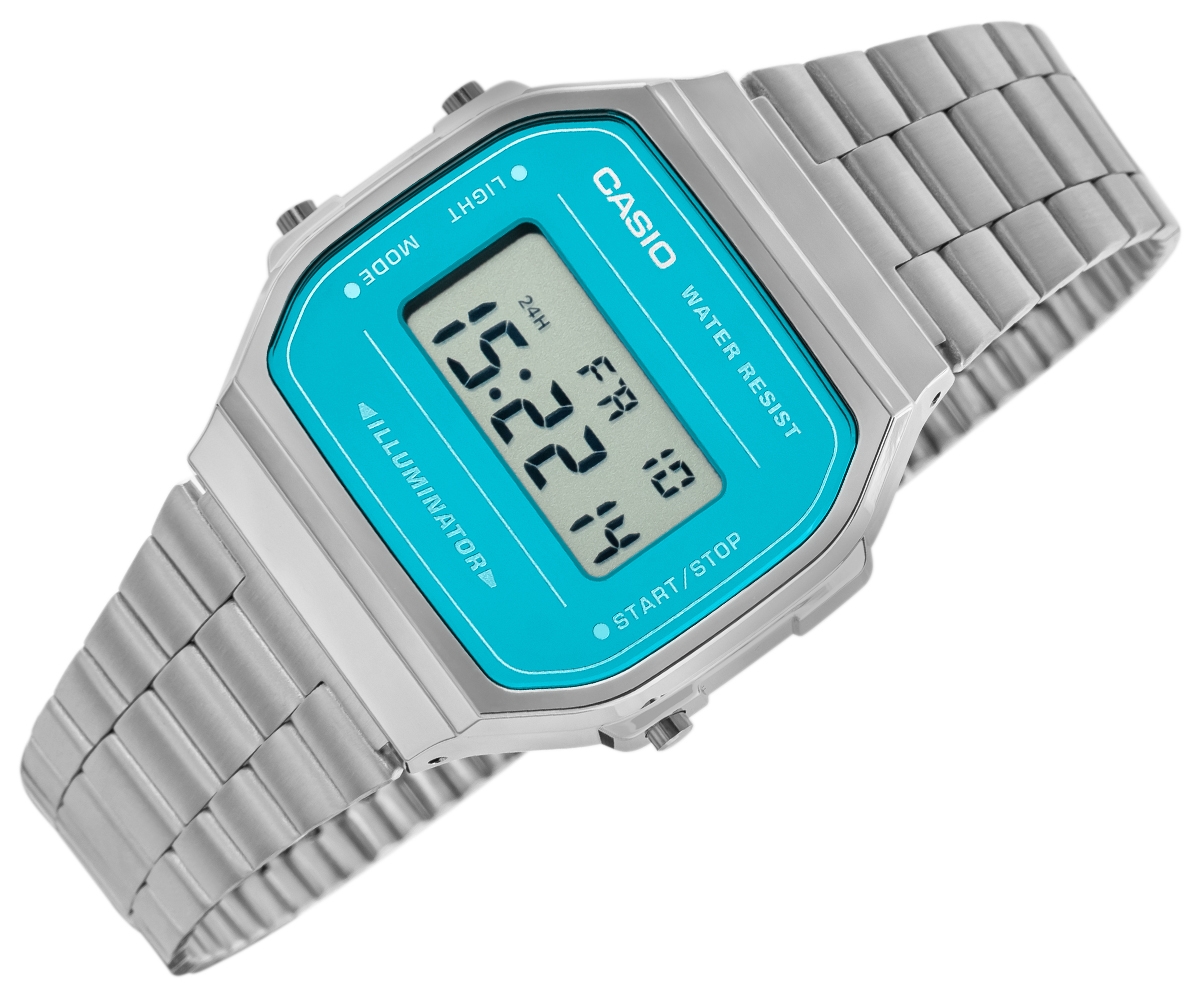 Zegarek Męski CASIO VINTAGE A168WEM-2EF + BOX - obrazek 2