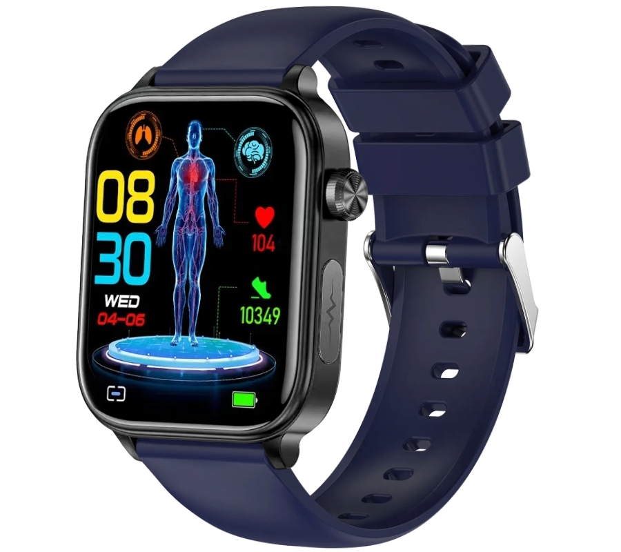 Smartwatch Męski Rubicon RNCF33 BLACK + Pasek Granatowy - Зображення 3