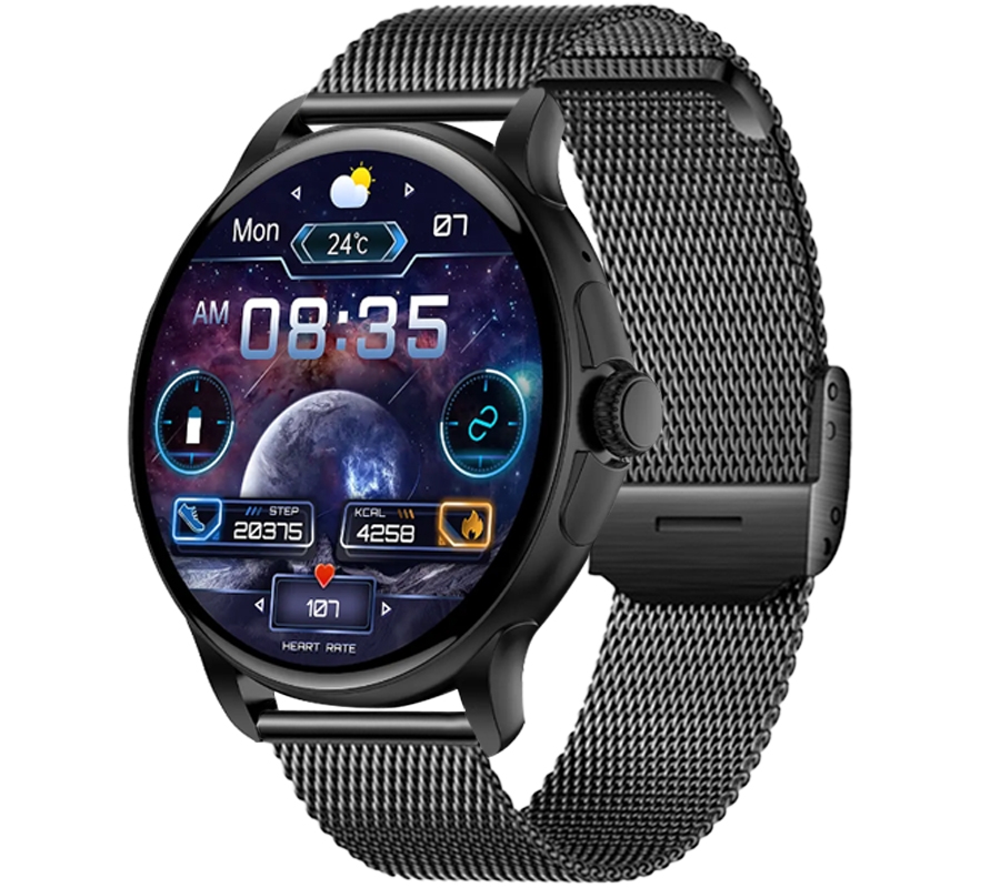 Smartwatch Damski Rubicon RNCF35 BLACK Bransoleta + Pasek - Зображення 2