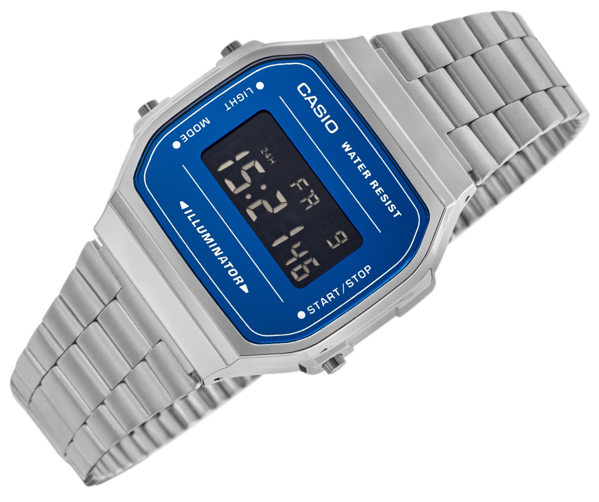 Zegarek Męski CASIO VINTAGE A168WEM-2BEF + BOX - obrazek 2
