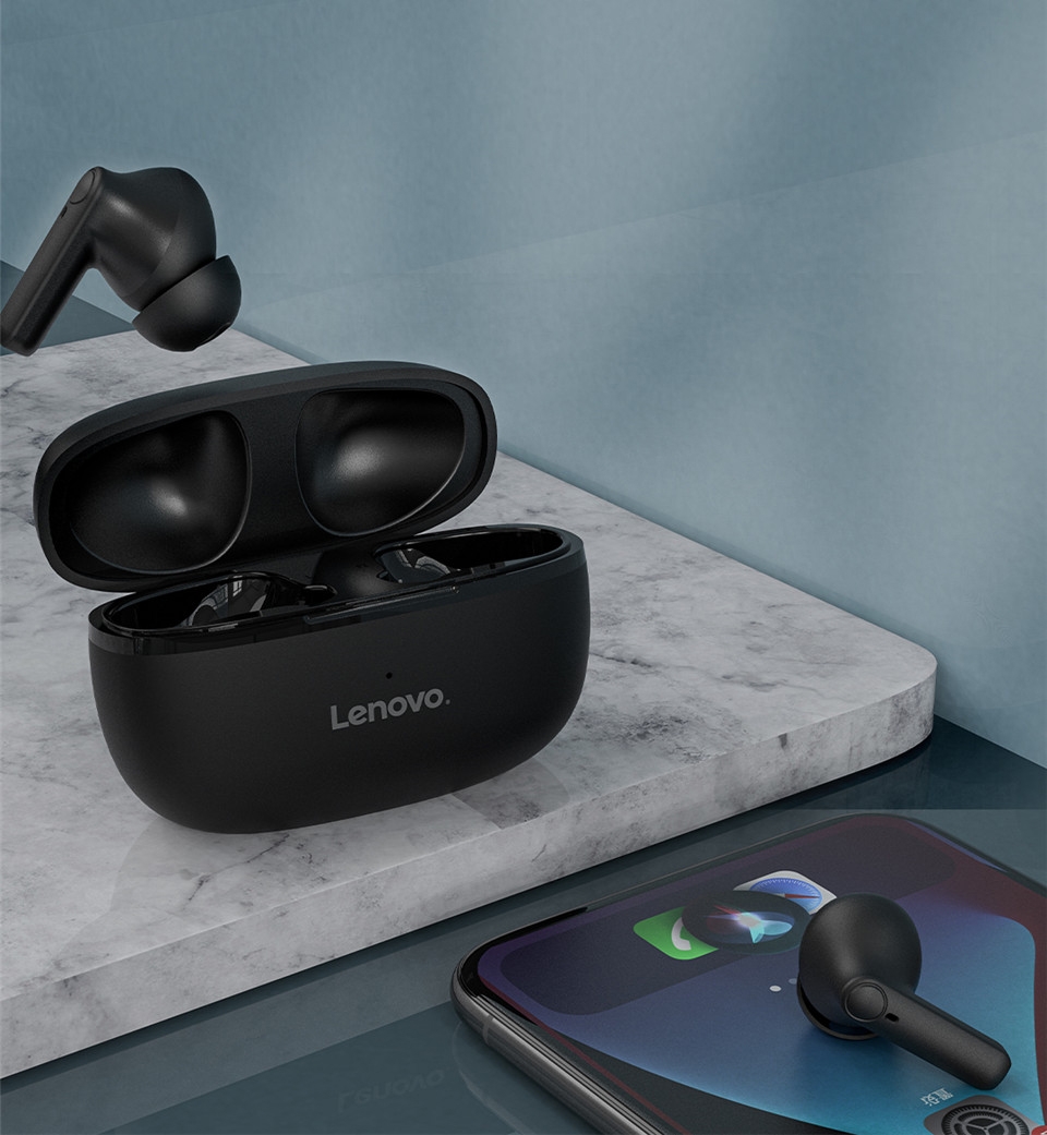 Słuchawki bezprzewodowe douszne LENOVO HT05 Czarne - obrazek 6