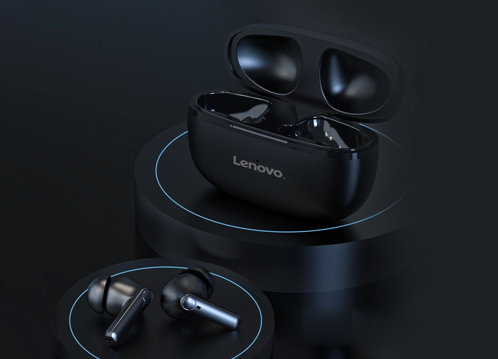 Słuchawki bezprzewodowe douszne LENOVO HT05 Czarne - obrazek 7