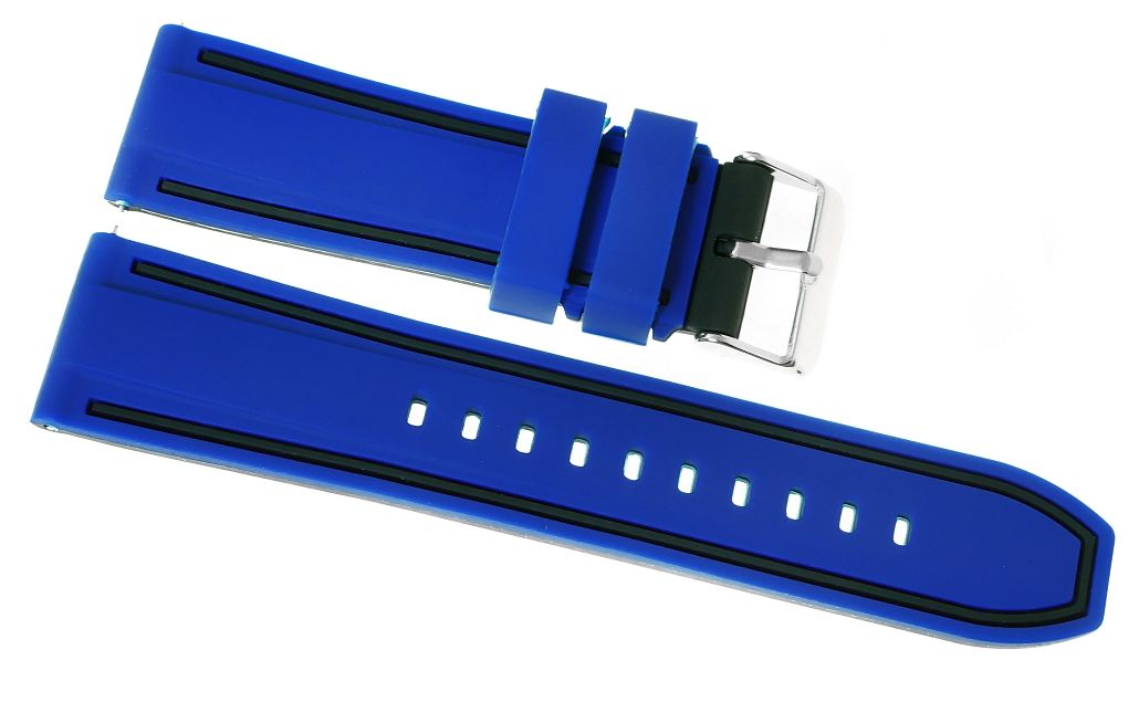 Pasek silikonowy GRANATOWO-CZARNY U14-22-11 - obrazek 4