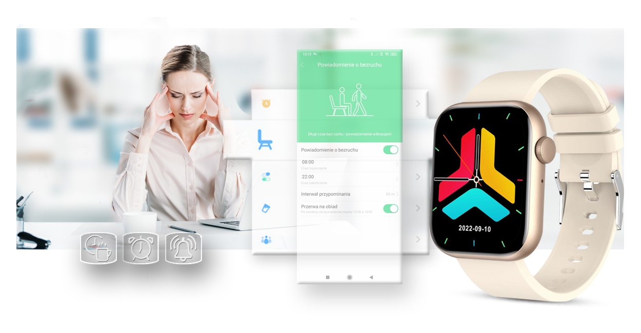 Smartwatch Damski Gravity GT3-6 - obrazek 15