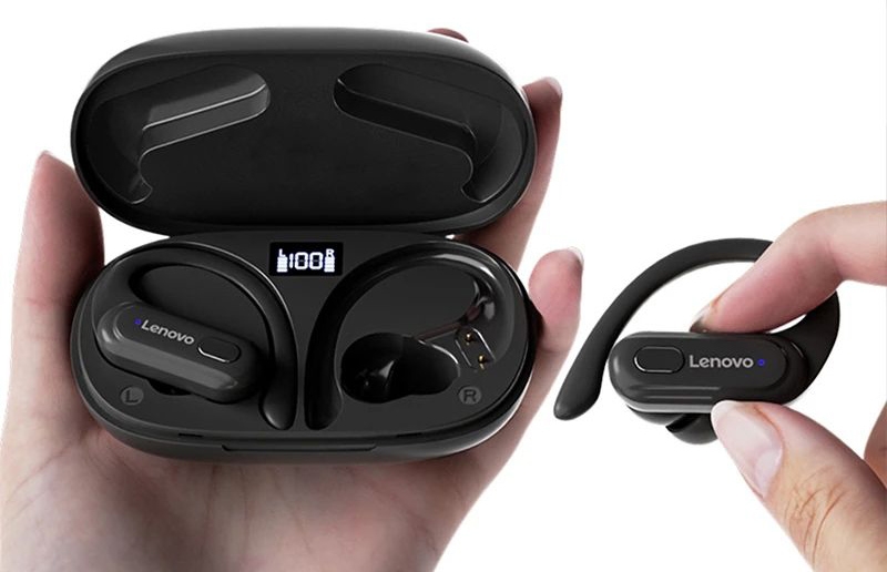 Słuchawki bezprzewodowe douszne LENOVO Thinkplus LivePods XT60B Czarne - obrazek 7