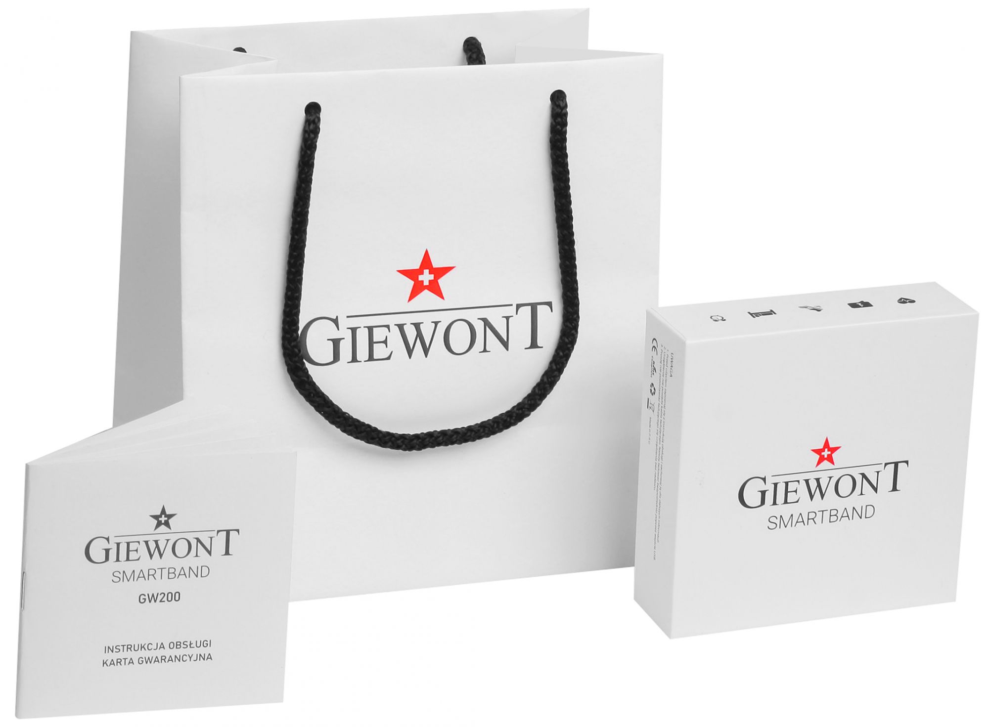 Smartwatch GIEWONT Czarno Biały 2 Paski GW200-2 - obrazek 12