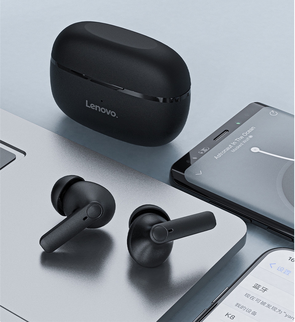 Słuchawki bezprzewodowe douszne LENOVO HT05 Czarne - obrazek 12