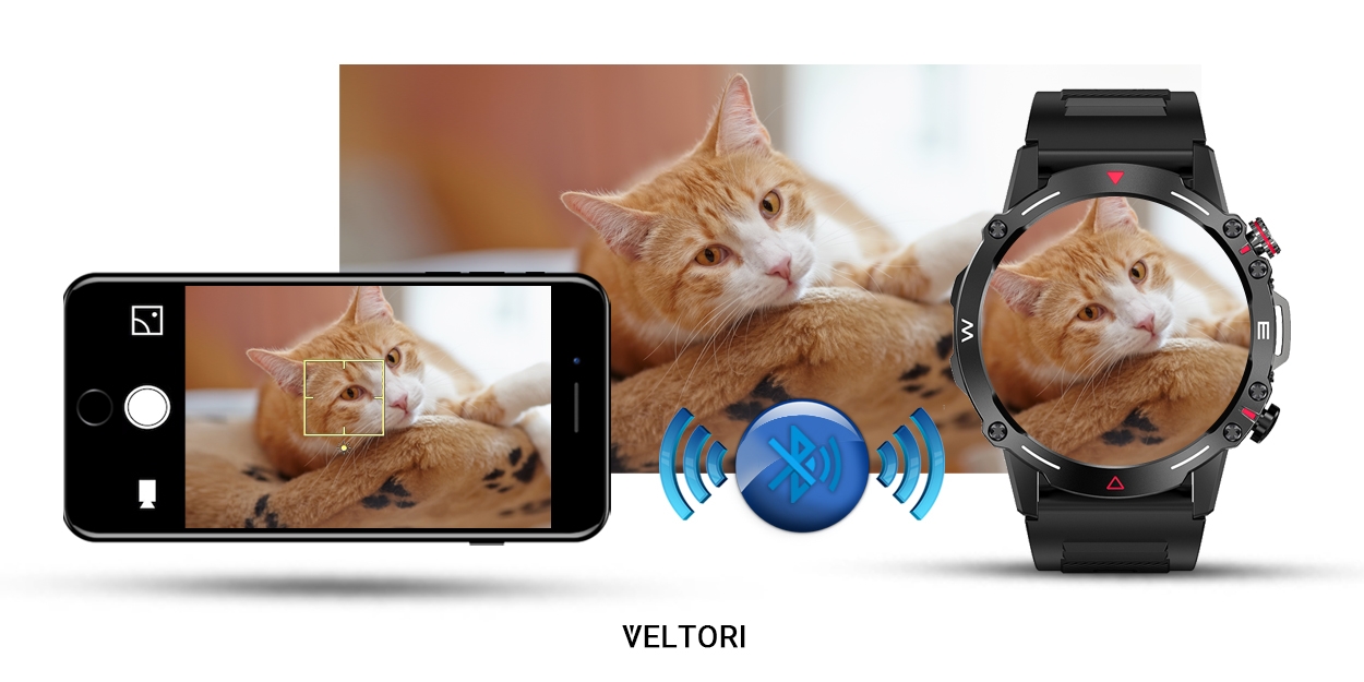 Smartwatch VELTORI VT110-1 Czarny Pasek Silikonowy - Зображення 13