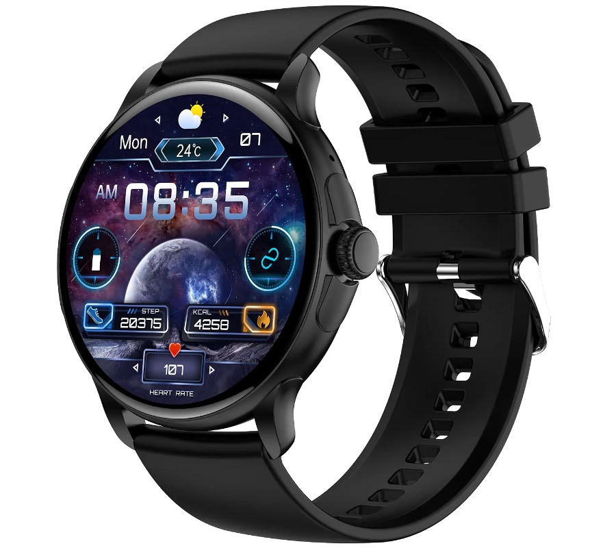 Smartwatch Damski Rubicon RNCF35 BLACK Bransoleta + Pasek - Зображення 3