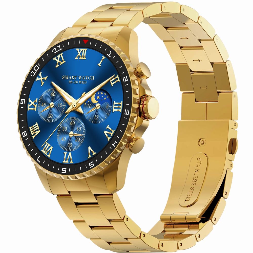 Smartwatch Męski GRAVITY GT16-1 Gold / Złota Bransoleta - obrazek 4