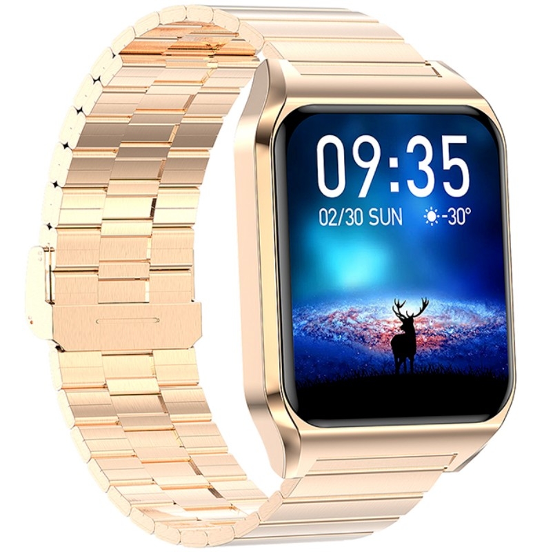 Smartwatch Damski RUBICON RNCE89 Gold Rose SMARUB163 - obrazek 3