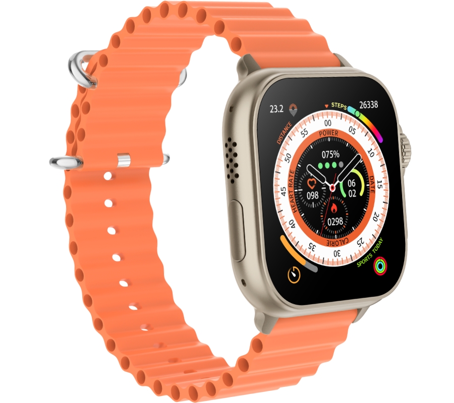 Smartwatch Męski RUBICON RNCF17 Tytan/Orange SMARUB269 - Зображення 3