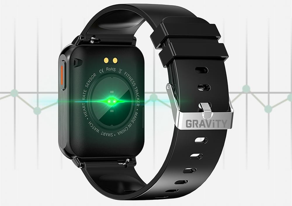 Smartwatch Gravity Czarny 2 Paski GT17-7