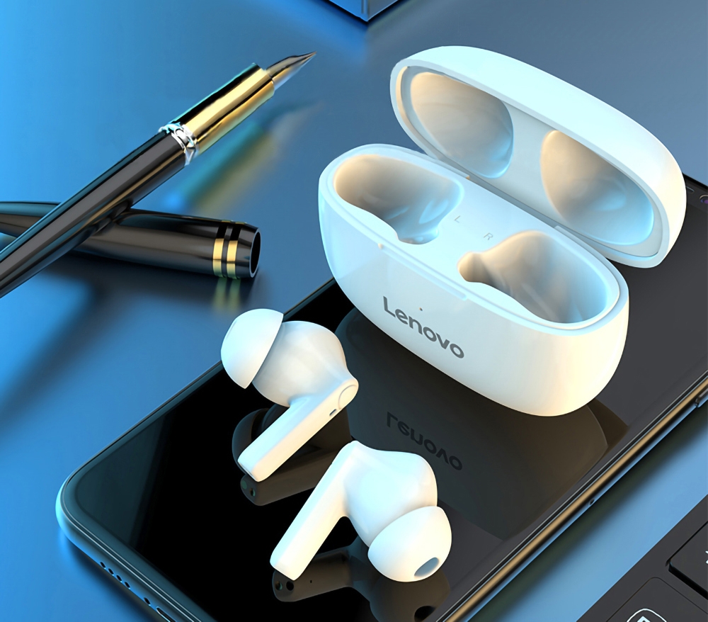 Słuchawki bezprzewodowe douszne LENOVO HT05 Białe - obrazek 7