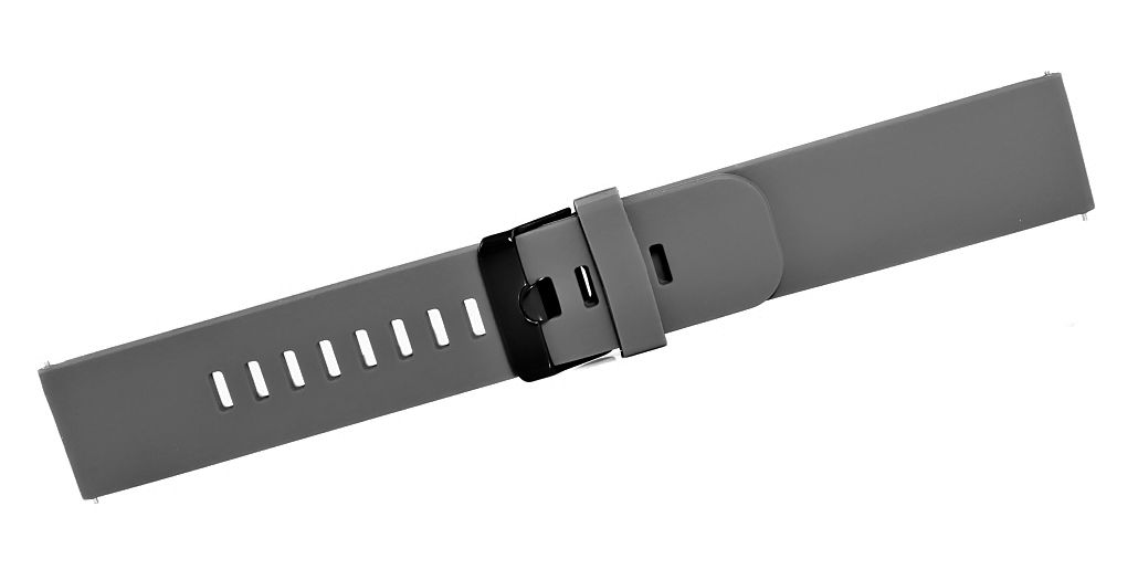 Pasek silikonowy SZARO-CZARNY U15-22-3 - obrazek 3