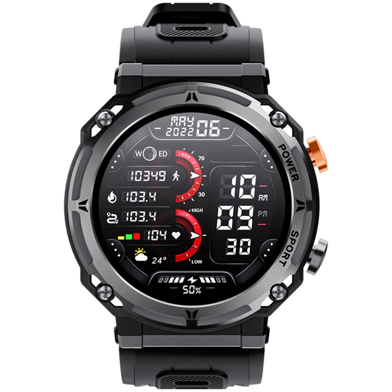 Smartwatch VELTORI VT130-1 Czarny Pasek Silikonowy - obrazek 3