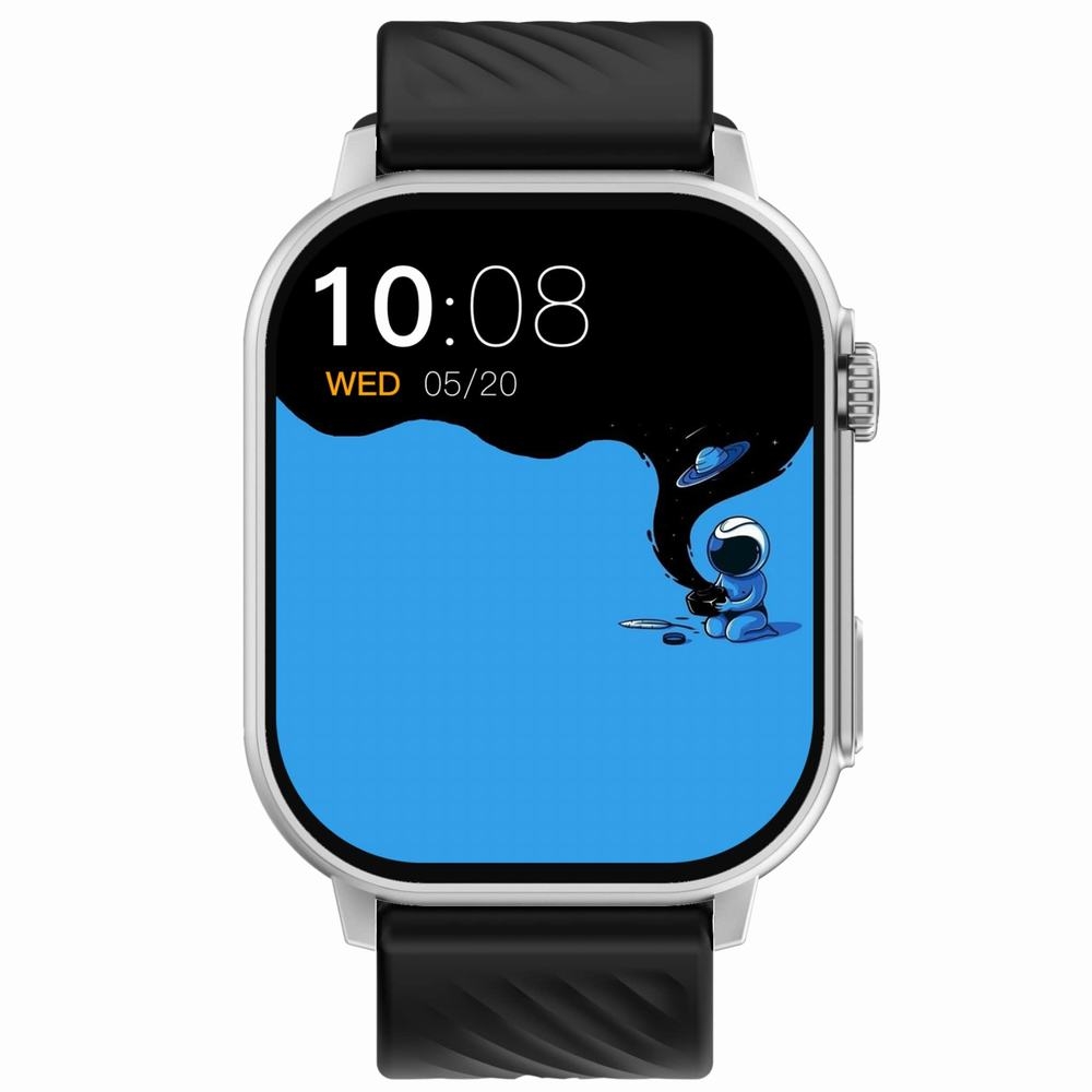 Smartwatch Gravity GT15-9 Czarny Pasek Silikonowy + Srebrna Bransoleta - Зображення 4