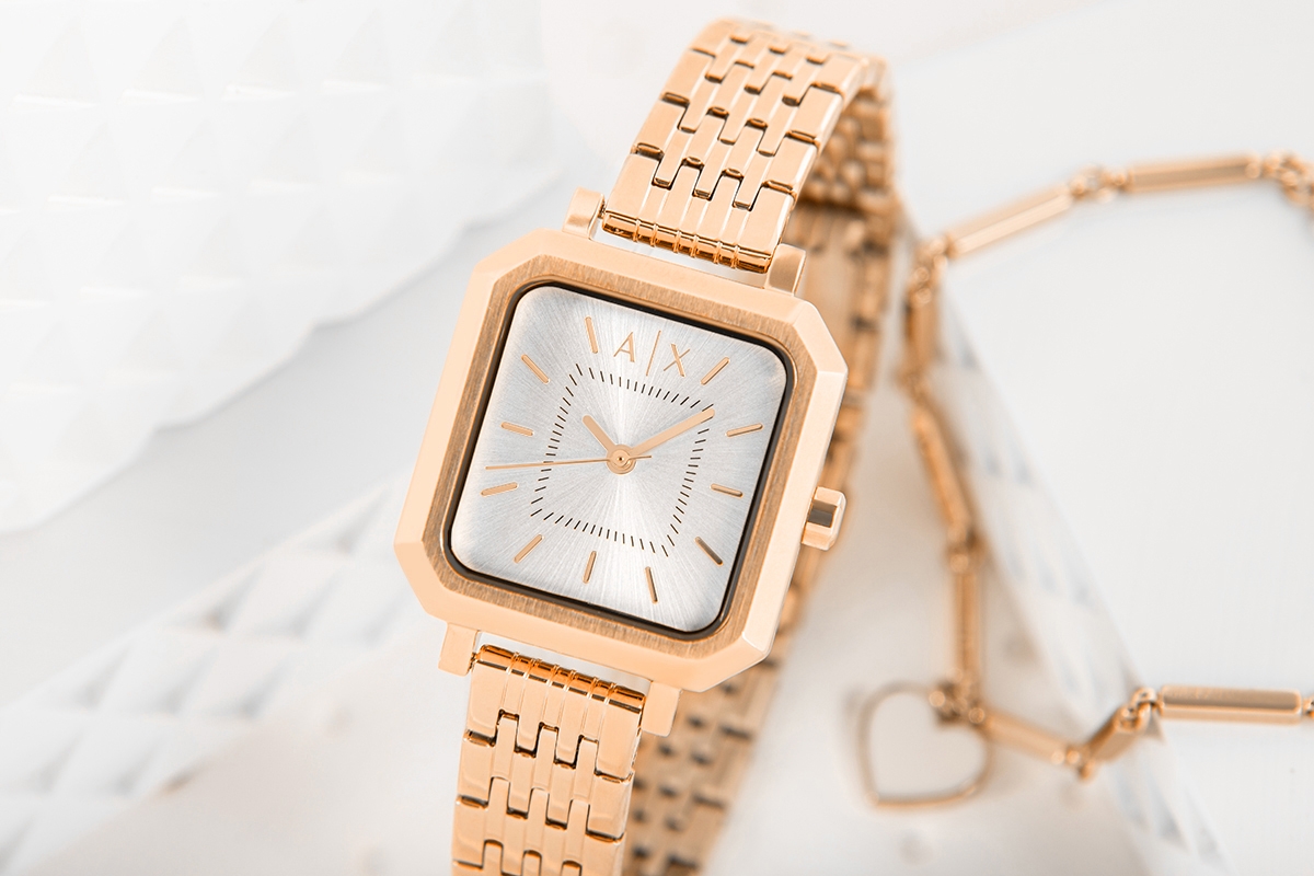 Zegarek Damski + Bransoletka ARMANI EXCHANGE AX7164SET + BOX - Зображення 5