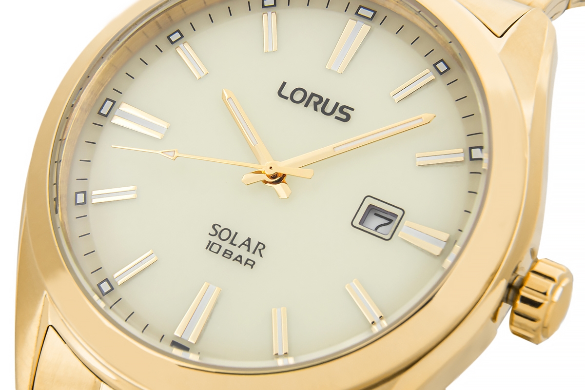 Zegarek Męski LORUS Solar Gold RX338AX9 + BOX - Зображення 4