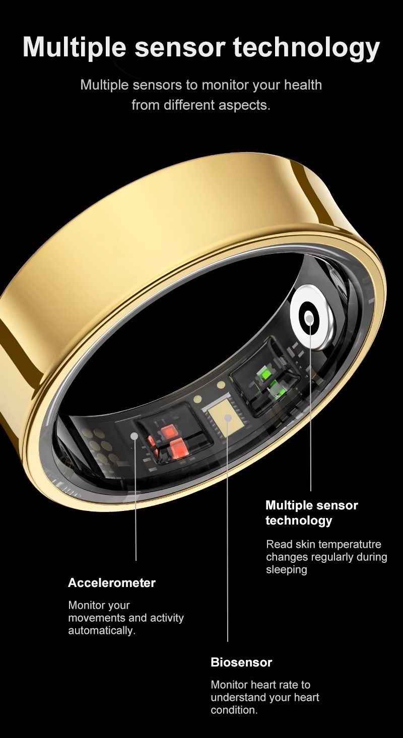 Smart Ring RUBICON R2 Rose Gold SIZE-7(US) SMARUB318 - Зображення 4
