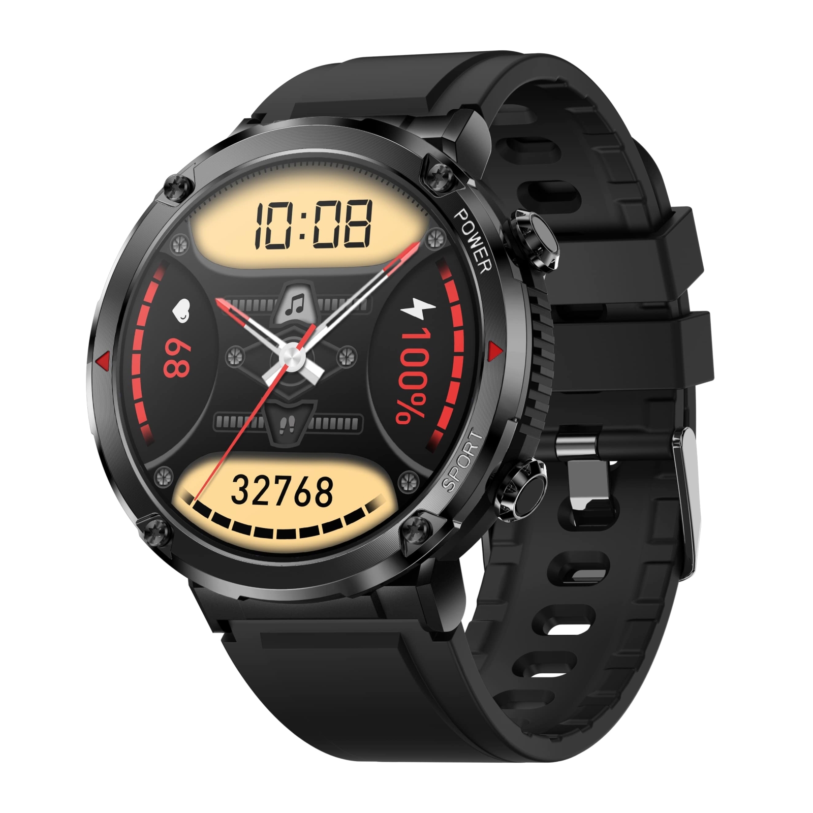 Smartwatch Gravity GT21-6 + Czerwony Pasek Silikonowy - Зображення 3