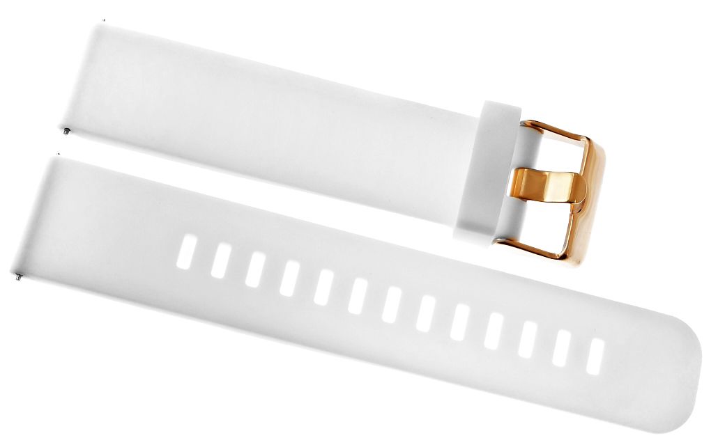 Pasek silikonowy BIAŁY-RÓŻOWE ZŁOTO U15-22-4 - obrazek 4