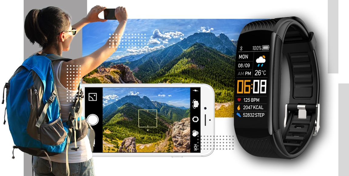 Smartwatch GIEWONT Czarno Biały 2 Paski GW200-2 - obrazek 9