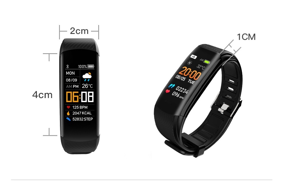 Smartwatch GIEWONT Czarno Fioletowy 2 Paski GW200-3 - obrazek 12