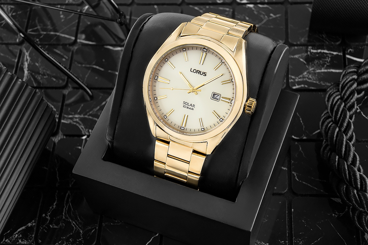 Zegarek Męski LORUS Solar Gold RX338AX9 + BOX - Зображення 5