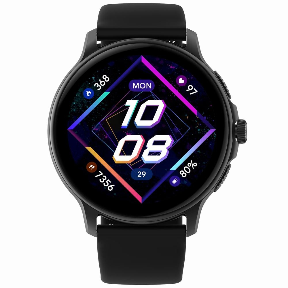 Smartwatch Damski GRAVITY GT12-1 Czarny Pasek Silikonowy + Czarna Bransoleta - Зображення 5