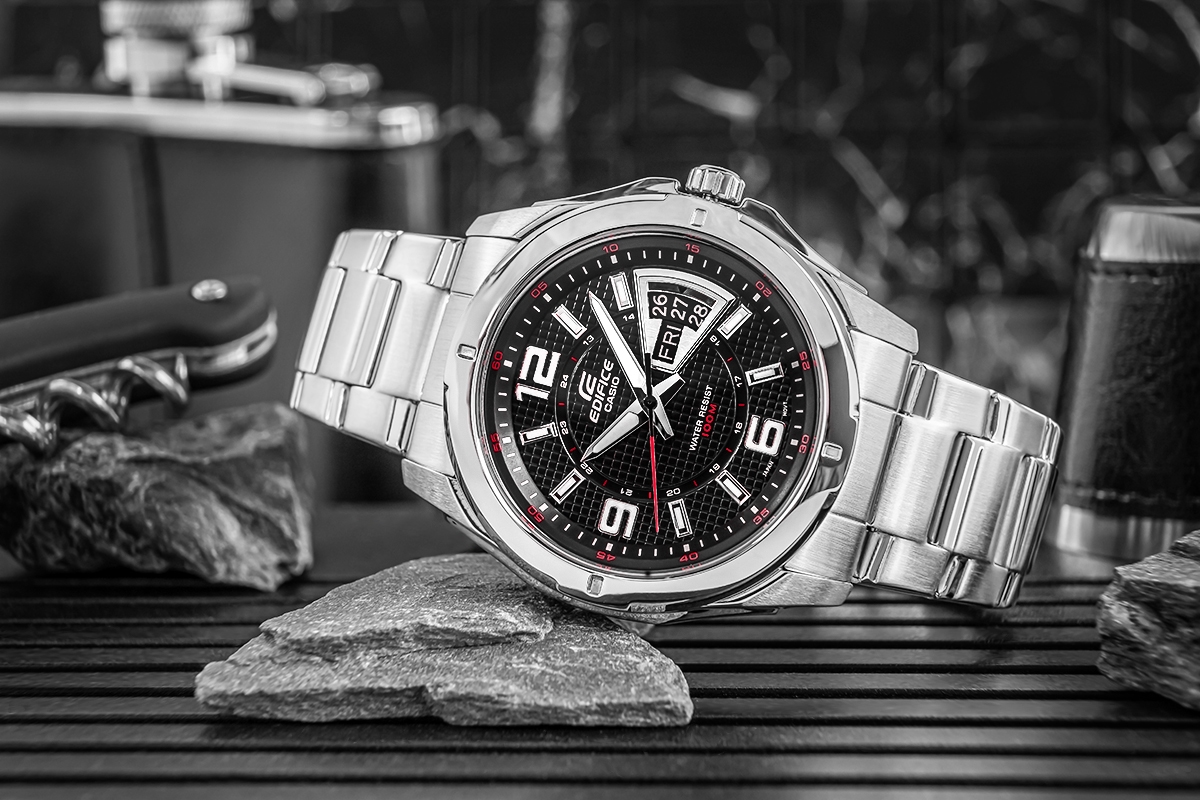 Zegarek Męski CASIO EDIFICE EF-129D-1AVEF + BOX - Зображення 5