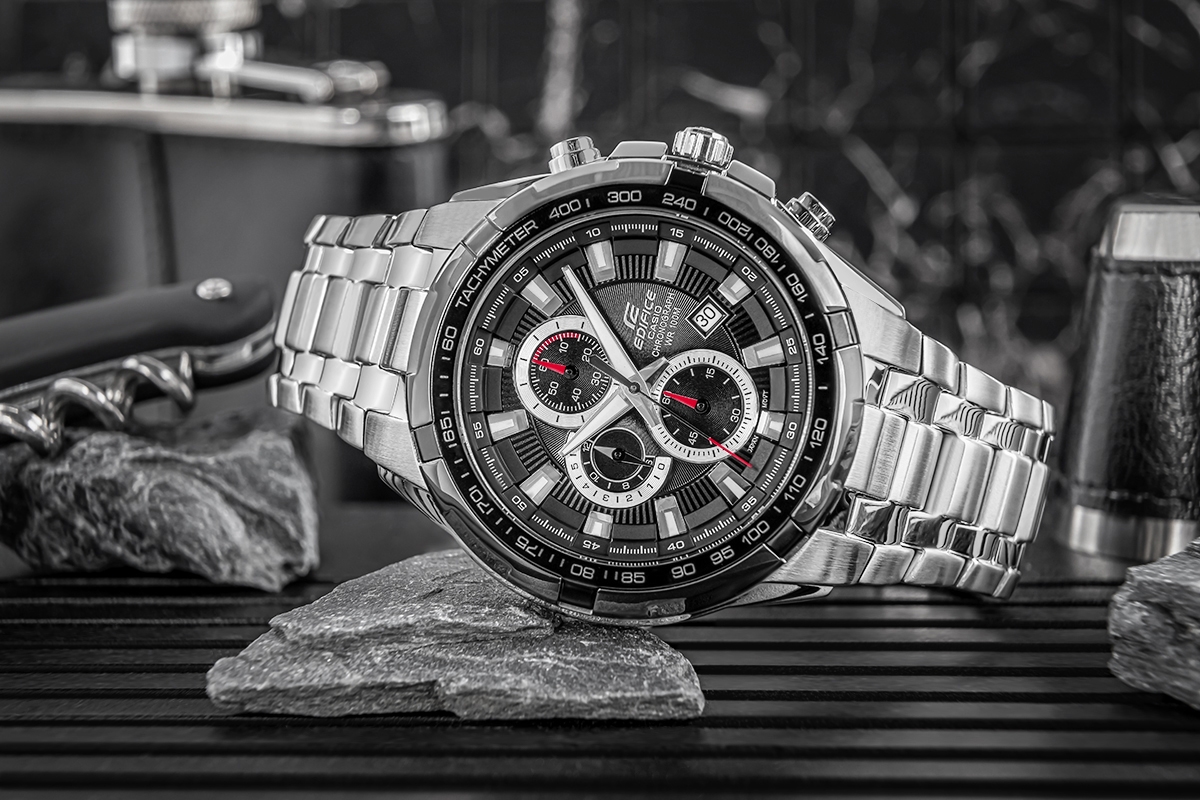 Zegarek Męski CASIO EDIFICE EF-539D-1AVEF + BOX - obrazek 5